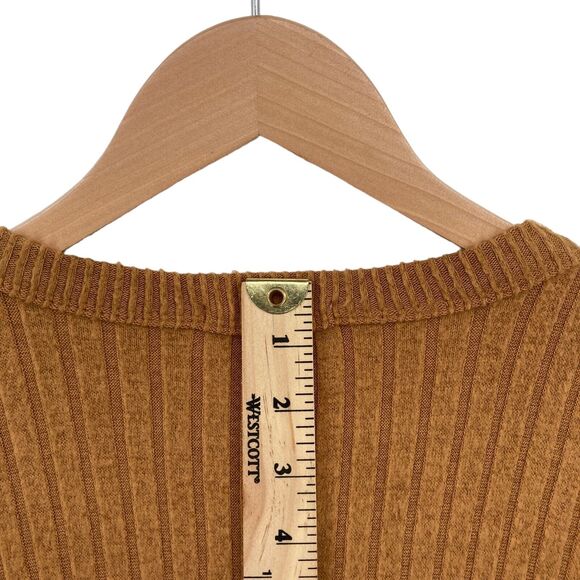 American Eagle Outfitters Sweater Dress Womens XS Camel Color Knit Viscose Blend - Picture 15 of 16